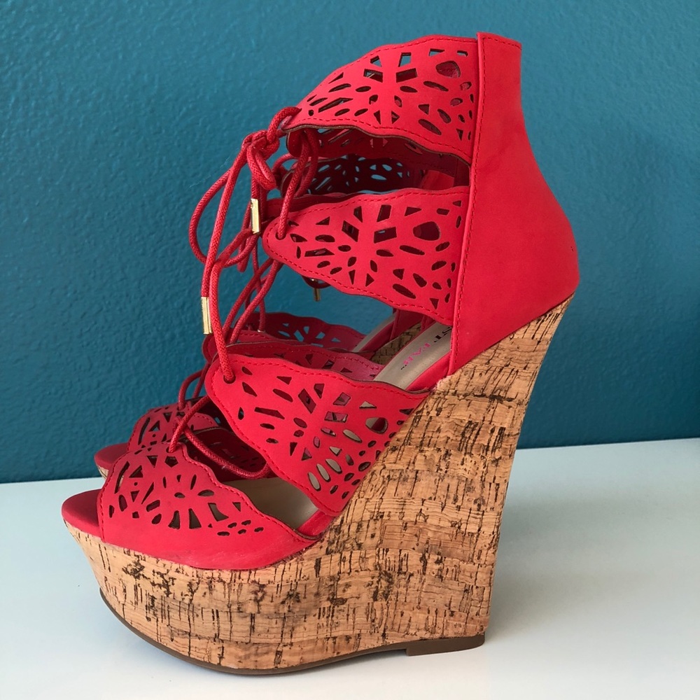 Lace-up wedges Sz 8.5